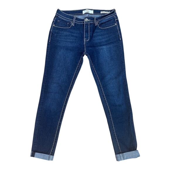 Vigoss VGS Women's Sz 6 32x26 Roll Up Skinny Jeans Fit Medium Wash Distressed‎ - Picture 1 of 10